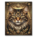 Majestic Golden Cat Regal Stars Rug