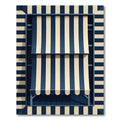 Classic Navy Beige Stripe Awning Rug