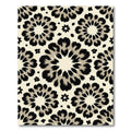 Bold Black Blossom Medallion Rug