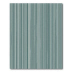 Deep Teal Vertical Stripe Rug