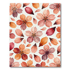 Floral Blossom Watercolor Palette Rug