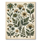 Botanical Cream and Sage Meadow Flora Rug