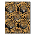 Bold Safari Leopard Animal Face Rug