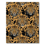 Bold Safari Leopard Animal Face Rug