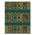 Emerald Green Tree Of Life Hourglass Rug