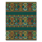 Emerald Green Tree Of Life Hourglass Rug