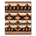 Earth Tone Geometric Southwestern Pyramid Rug