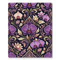 Opulent Orchid Scrollwork Gardens Rug