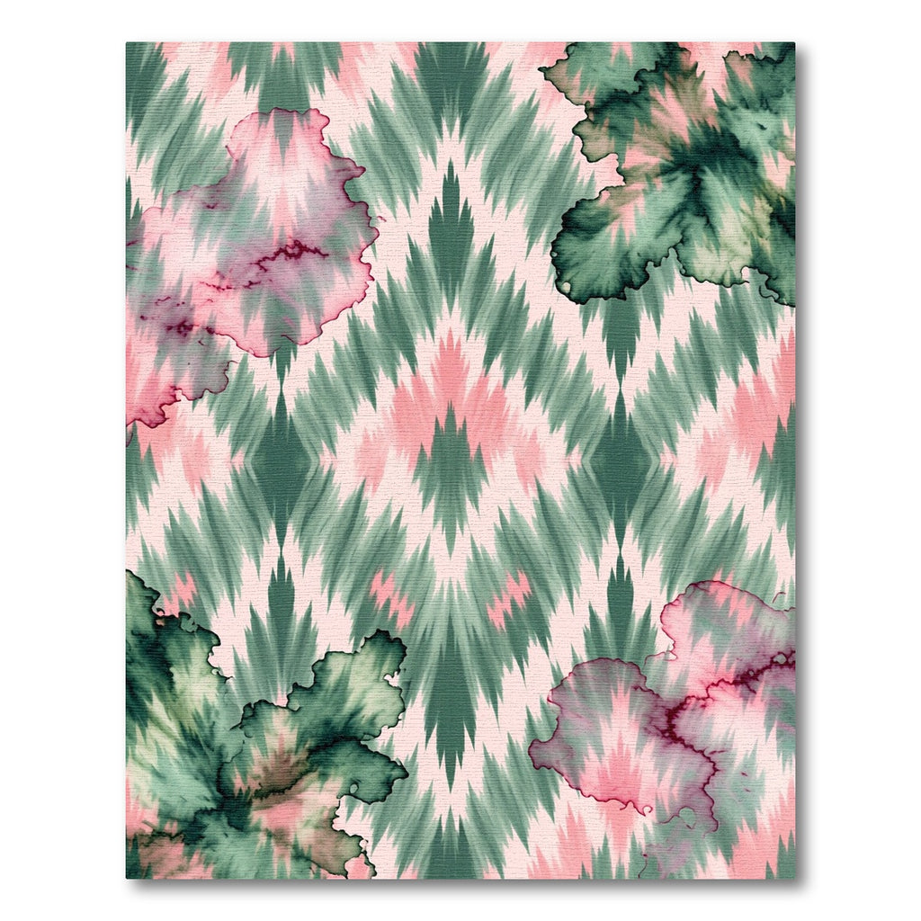 Abstract Ink Wash Diamond Rug