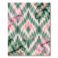 Abstract Ink Wash Diamond Rug