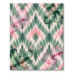 Abstract Ink Wash Diamond Rug