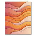 Abstract Sunset Layered Wave Rug