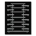 Asymmetrical Modern Geometric Shelving Unit Rug