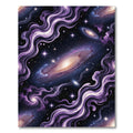 Ethereal Purple Cosmic Nebula Galaxy Rug