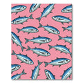 Blue School Shoal Sardine Pattern Rug