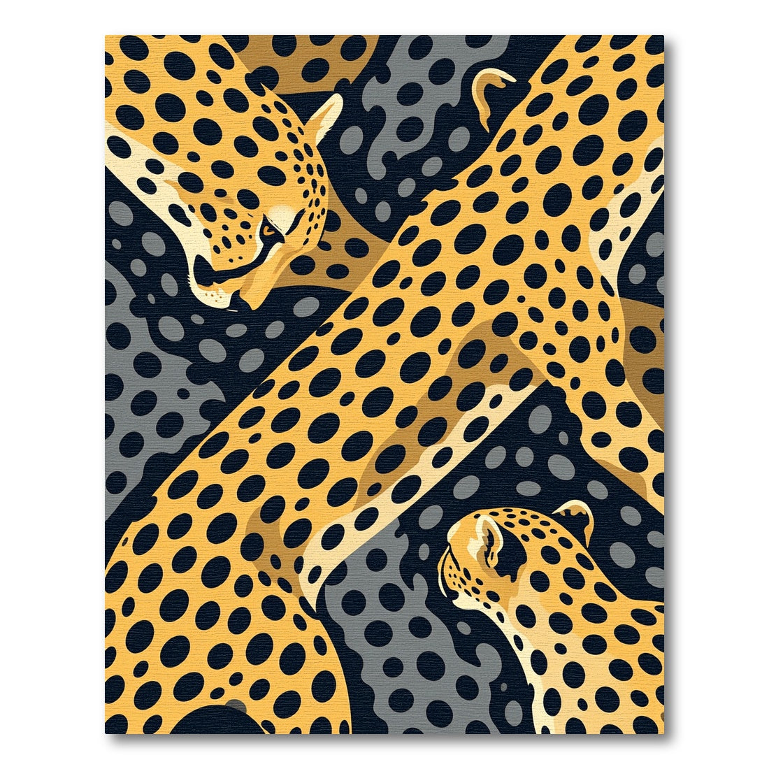 Bold Cheetah Spot Abstract Blend Rug