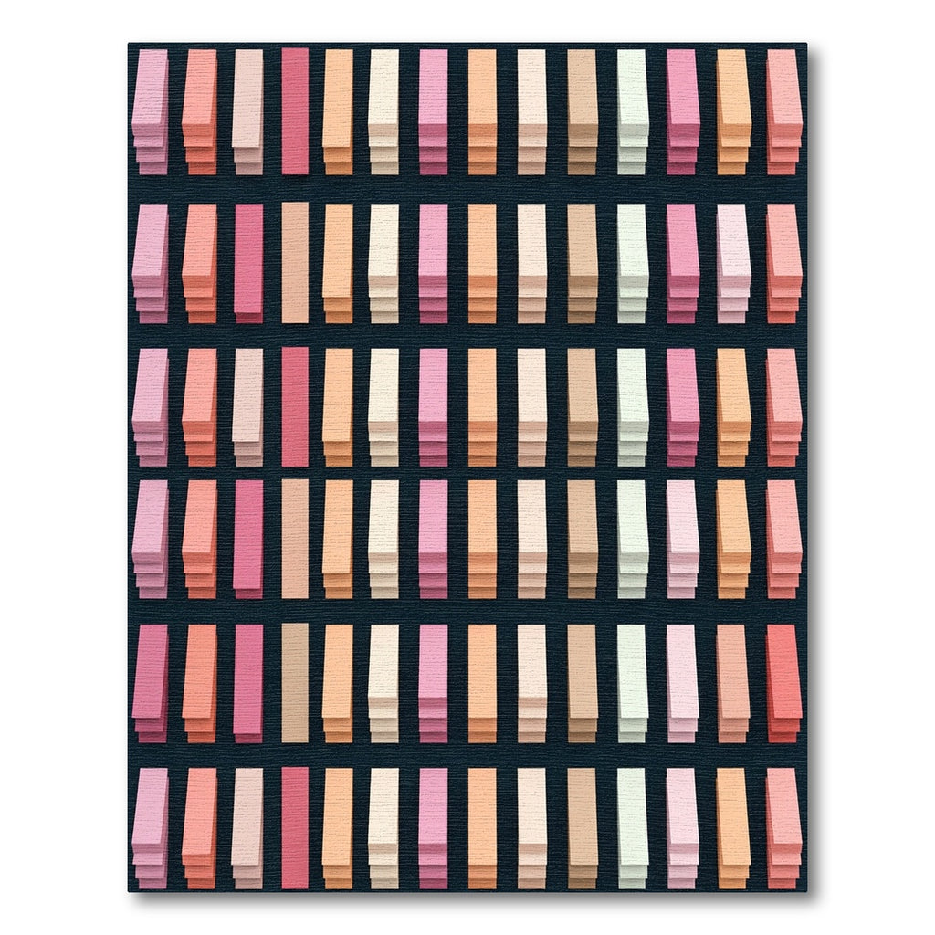 Soft Pastel Graduated Stripe Rug