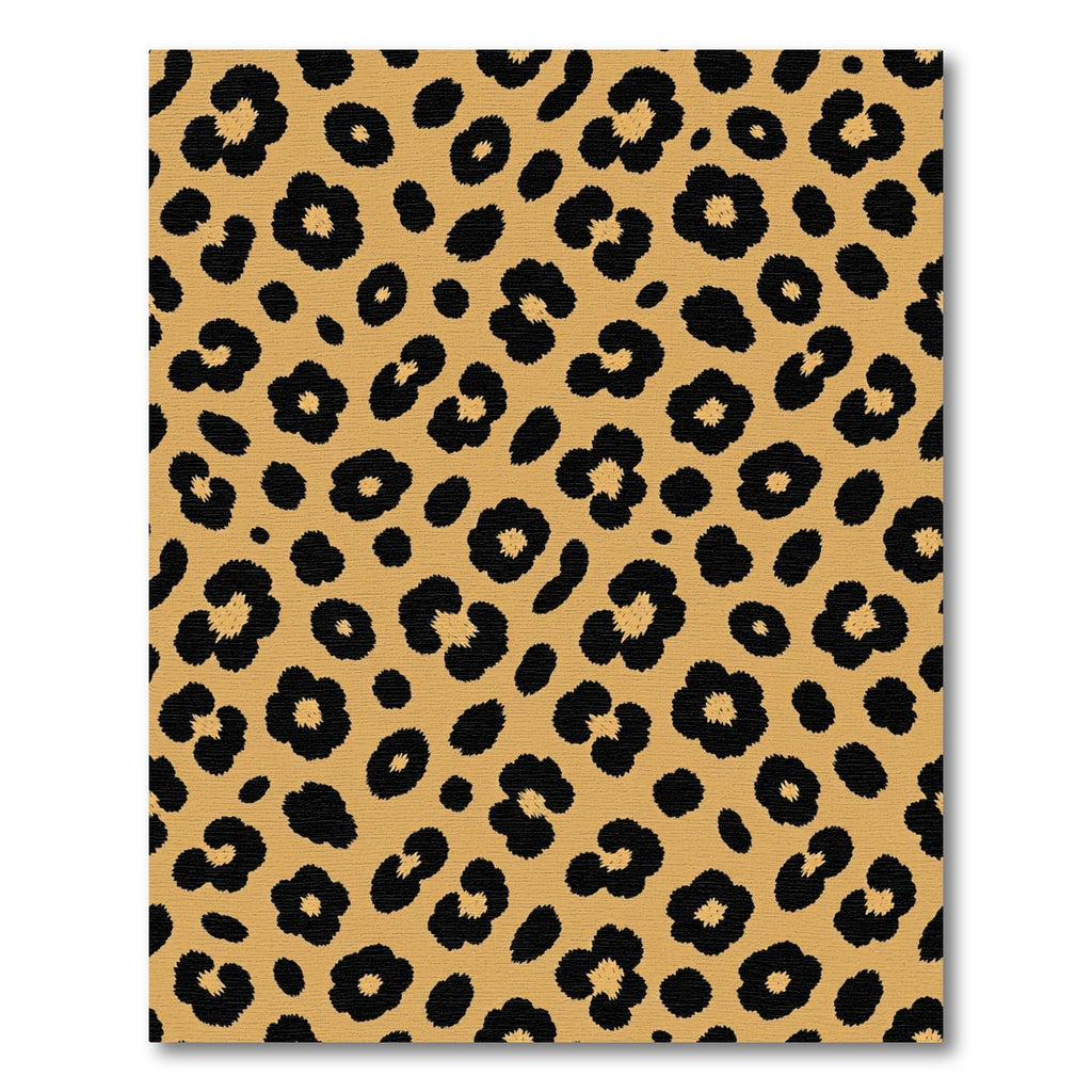Golden Black Spotted Leopard Rug