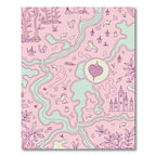 Whimsical Pink Land of Castle Creatures Rug