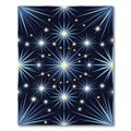 Midnight Blue Celestial Starry Night Rug