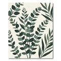 Deep Green Eucalyptus Branch Collage Rug