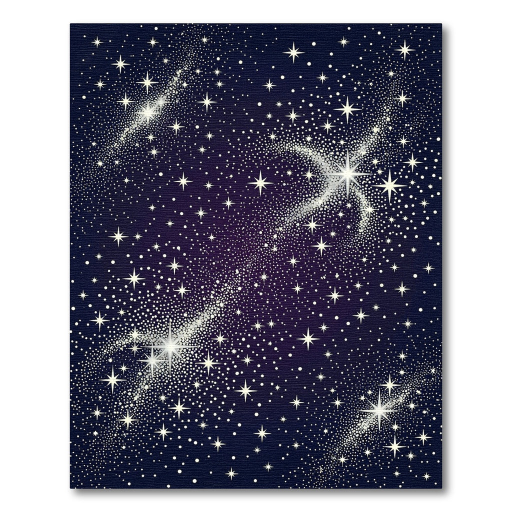Midnight Cosmic Interstellar Starry Night Rug