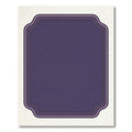 Deep Plum Layered Frame Rug