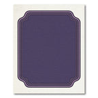 Deep Plum Layered Frame Rug