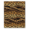 Bold Cheetah Print Chain Rug