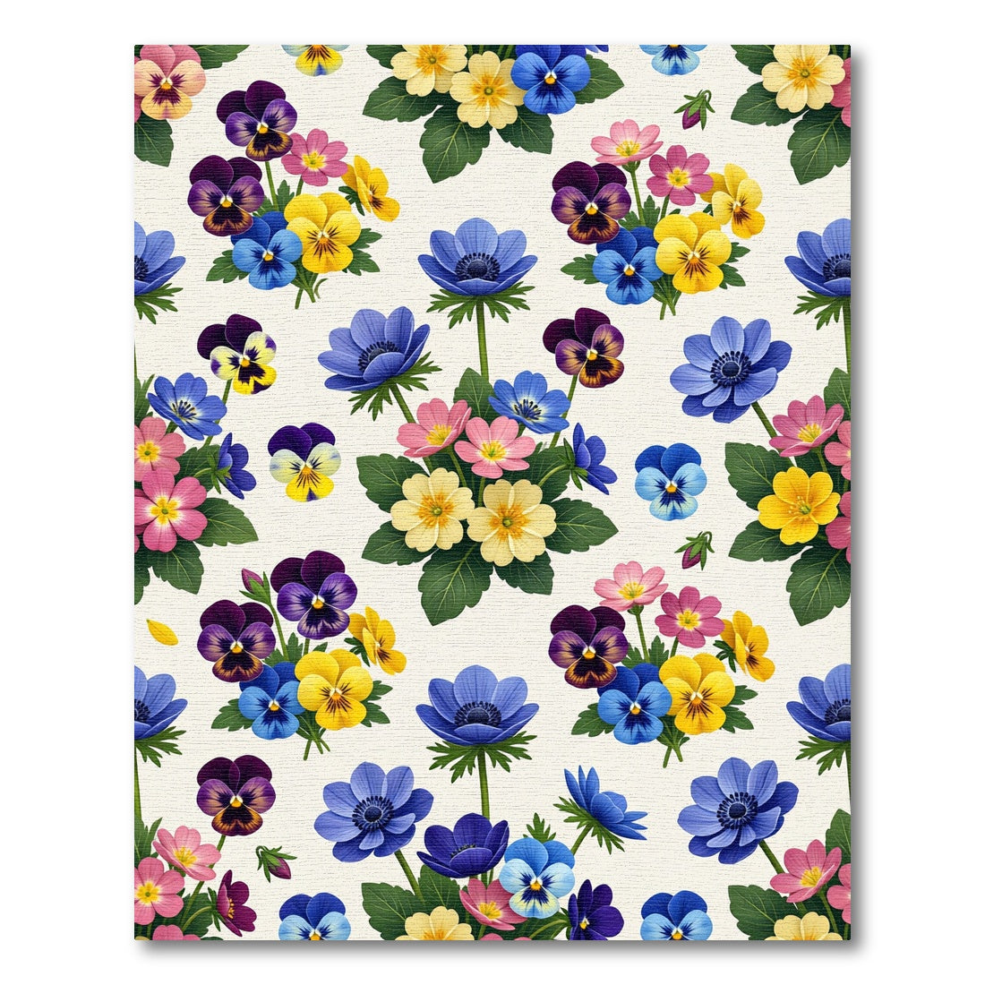 Vibrant Floral Bouquet Arrangement Rug