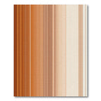 Warm Amber Gradient Vertical Stripes Rug