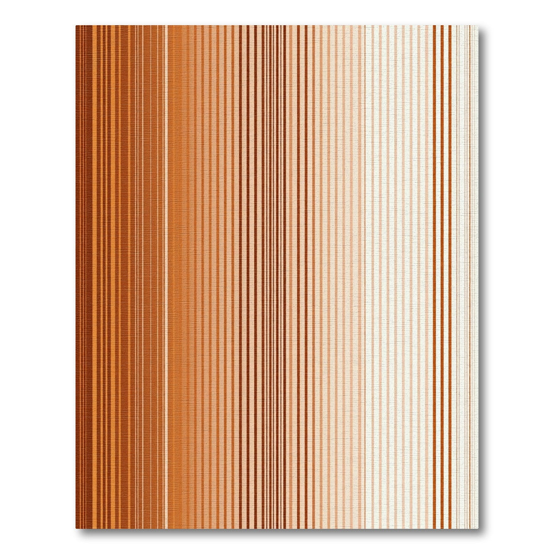 Warm Amber Gradient Vertical Stripes Rug