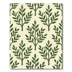 Green Branch Folk Art Rug