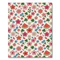 Cheerful Pink Floral Watermelon Meadow Rug