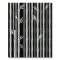 Monochromatic Bamboo Forest Vertical Texture Rug
