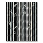 Monochromatic Bamboo Forest Vertical Texture Rug
