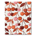 Warm Cherry Clusters Botanical Repeating Rug