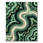 Emerald Agate Swirl Streaked Rug