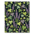 Botanical Ivy and Heather Floral Vine Rug