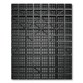 Gray Industrial Grid Structure Rug