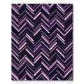 Abstract Violet Chevron Herringbone Texture Rug
