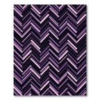 Abstract Violet Chevron Herringbone Texture Rug