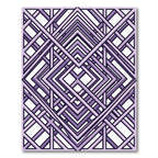 Geometric Lavender Interlocking Diamond Weave Rug