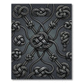 Gray Nautical Rope Knot Medley Rug
