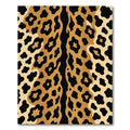 Golden Black Leopard Spots Rug