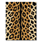 Golden Black Leopard Spots Rug