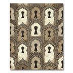 Elegant Archway Keyhole Neutral Wall Art Rug