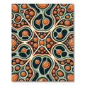 Abstract Organic Sphere Clay Green Art Rug