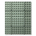 Sage Green Geometric Grid Texture Rug