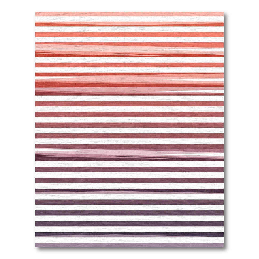 Crimson Graduated Stripe Rug